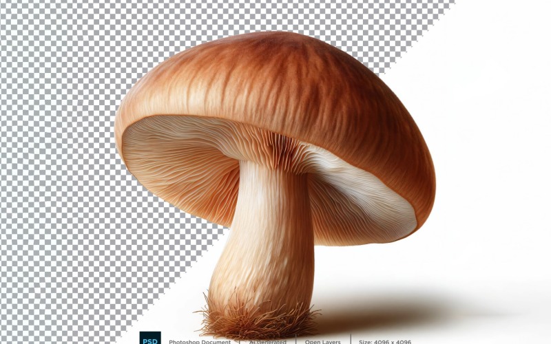 Mushroom Fresh Vegetable Transparent background 02 Vector Graphic