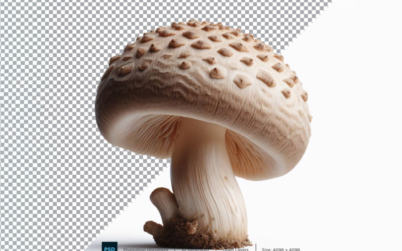 Mushroom Fresh Vegetable Transparent background 04 Vector Graphic