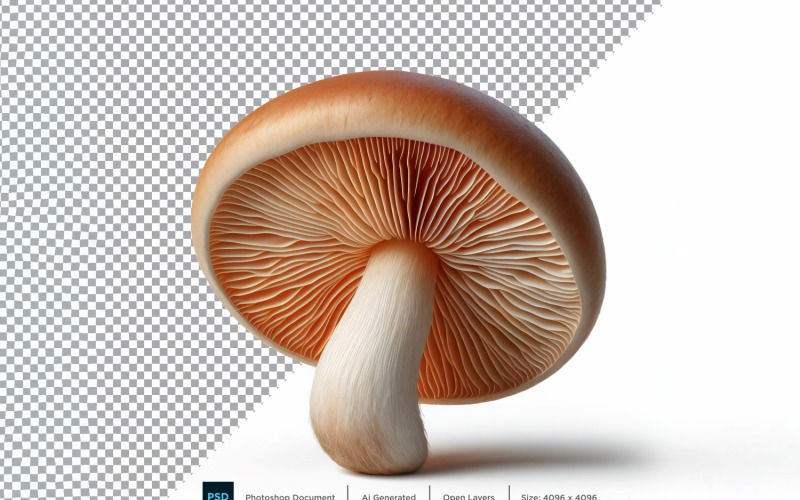 Mushroom Fresh Vegetable Transparent background 06 Vector Graphic