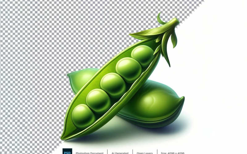 Peas Fresh Vegetable Transparent background 05 Vector Graphic
