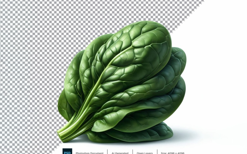 Spinach Fresh Vegetable Transparent background 02 Vector Graphic