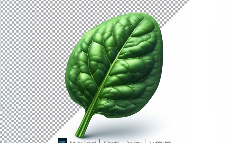 Spinach Fresh Vegetable Transparent background 05 Vector Graphic