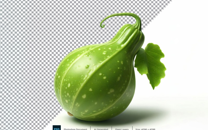 Apple Gourd Fresh Vegetable Transparent background 02 Vector Graphic
