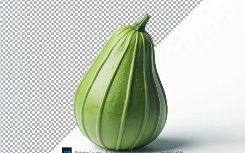 Apple Gourd Fresh Vegetable Transparent background 04 Vector Graphic