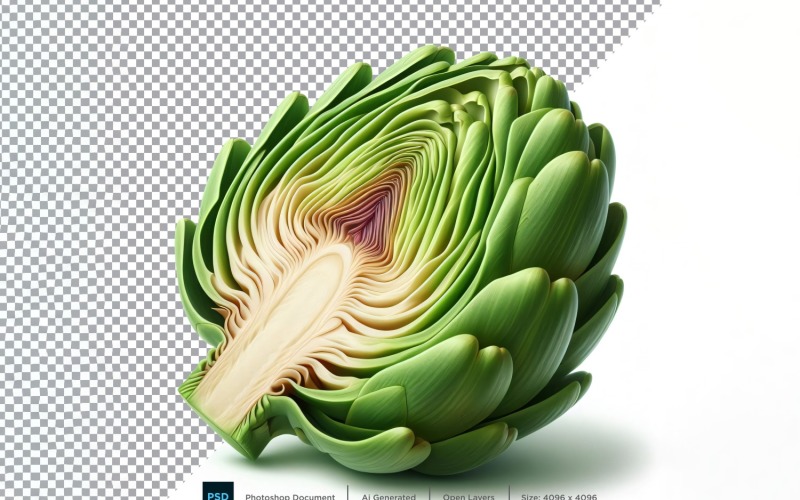 Artichoke Fresh Vegetable Transparent background 03 Vector Graphic