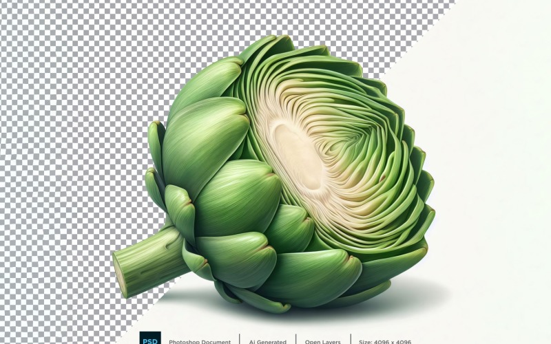 Artichoke Fresh Vegetable Transparent background 06 Vector Graphic