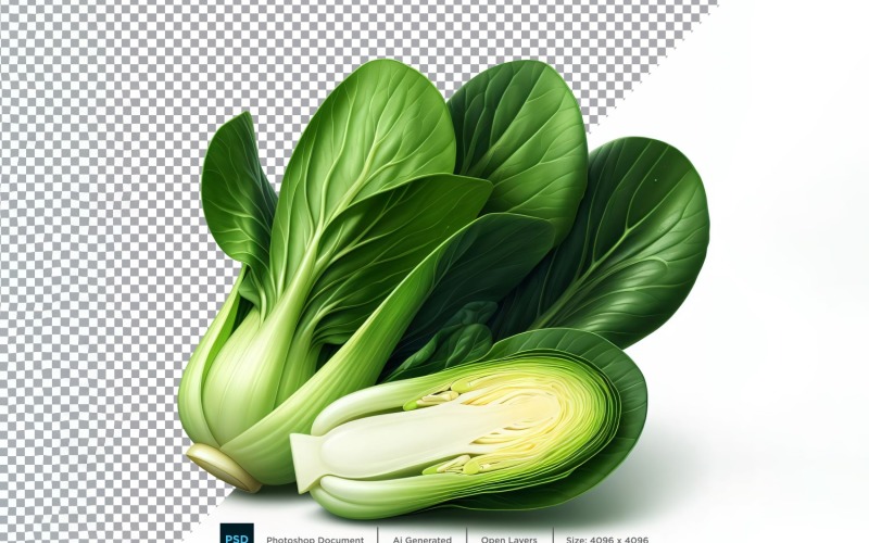 Bok Choy Fresh Vegetable Transparent background 05 Vector Graphic
