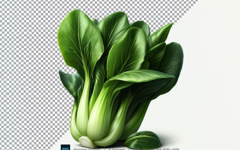 Bok Choy Fresh Vegetable Transparent background 06 Vector Graphic