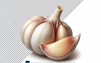 Garlic Fresh Vegetable Transparent background 05