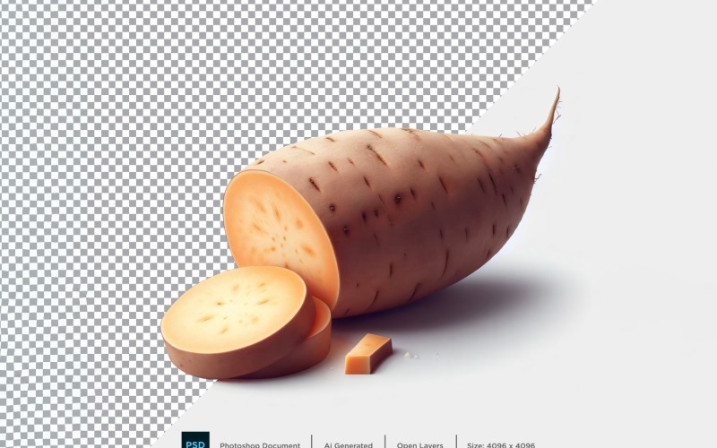 Yam Fresh Vegetable Transparent background 07 Vector Graphic