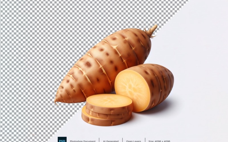 Yam Fresh Vegetable Transparent background 09 Vector Graphic