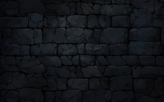 Black stone wall pattern background_black stone wall background_dark brick wall background