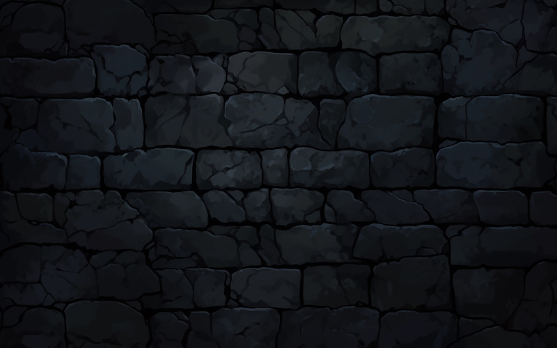 Black stone wall pattern background_black stone wall background_dark brick wall background Background