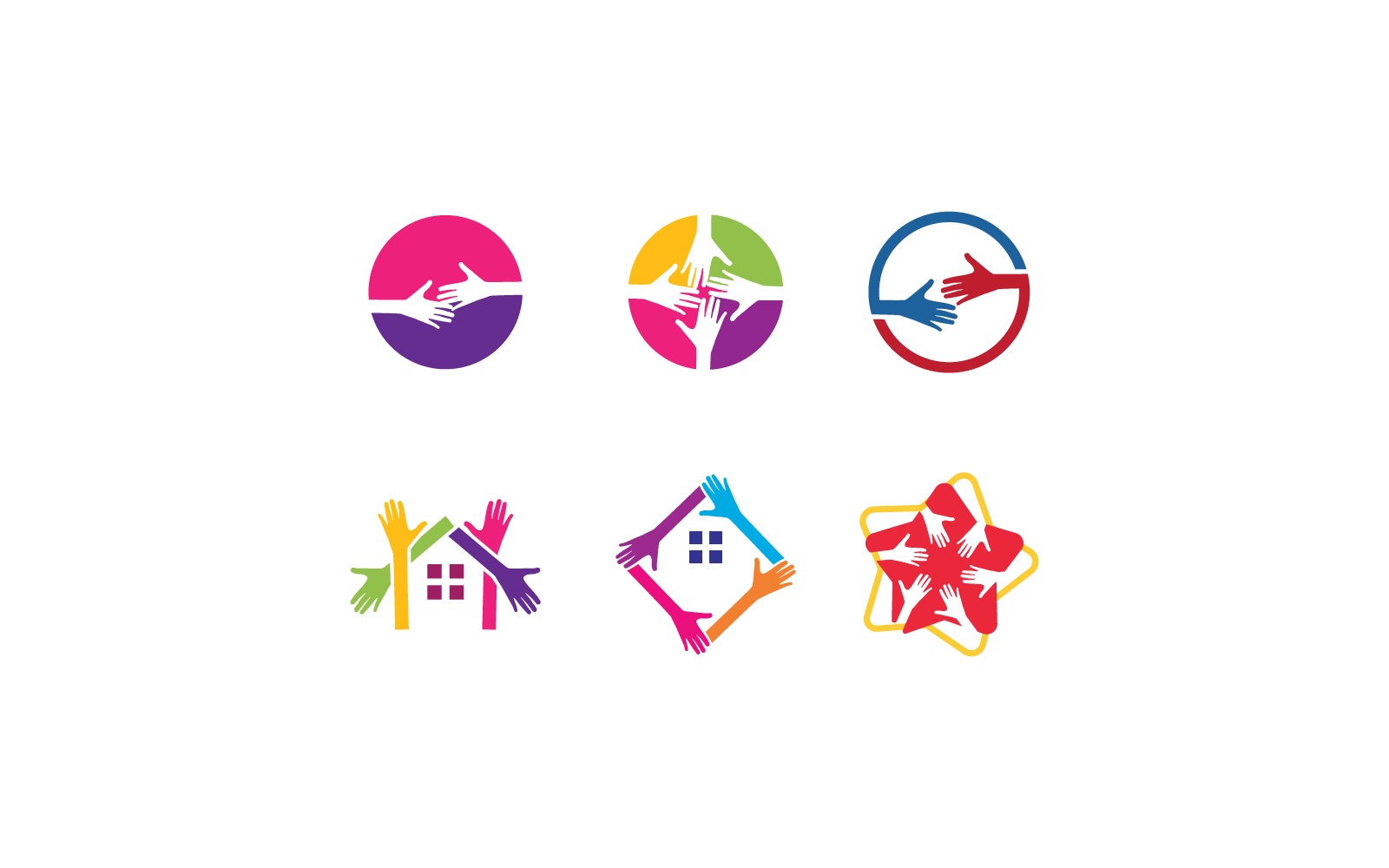 El bakımı tasarım vektör logo şablonu