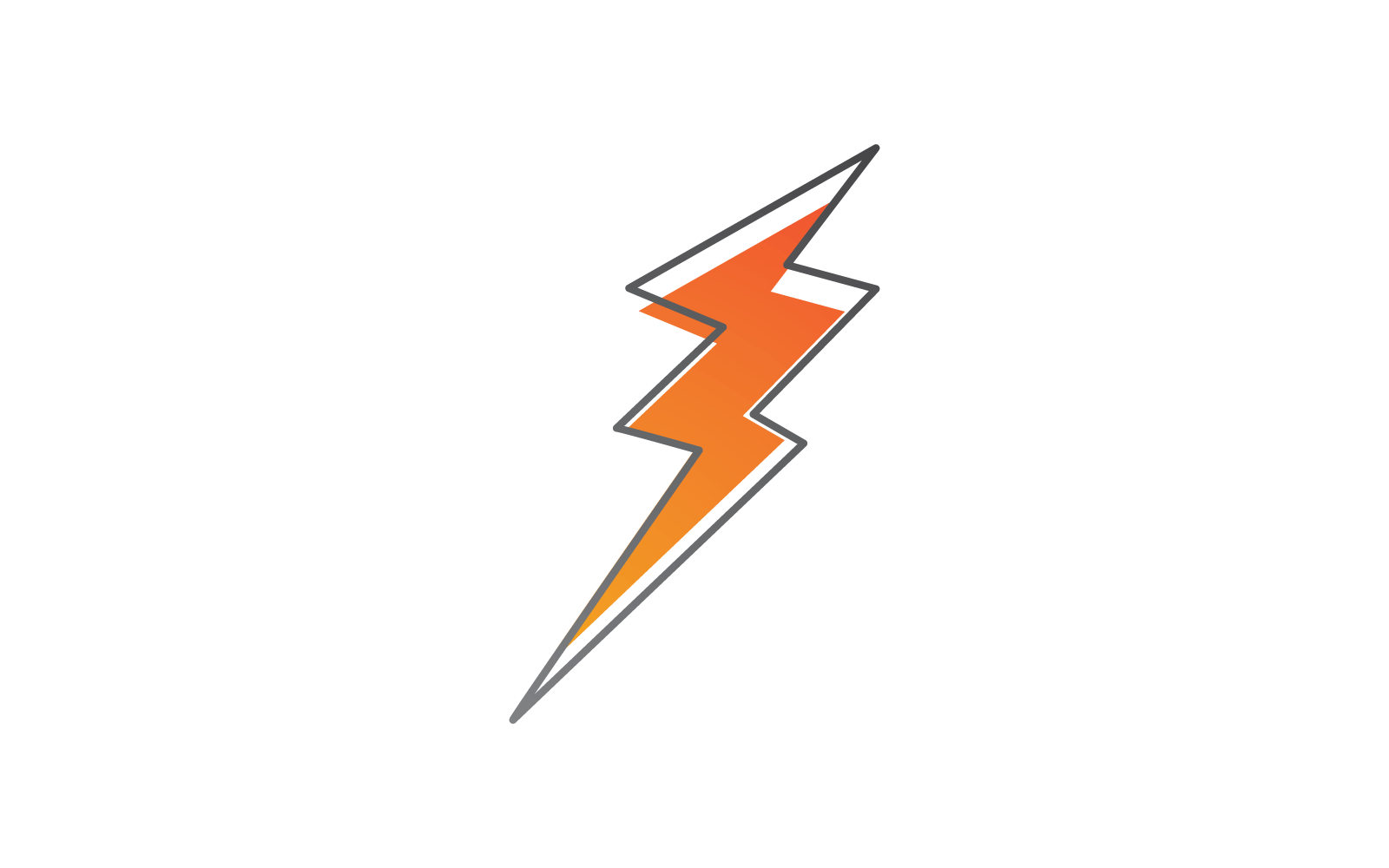 Güç yıldırım gücü enerji logosu illüstrasyon vektörü