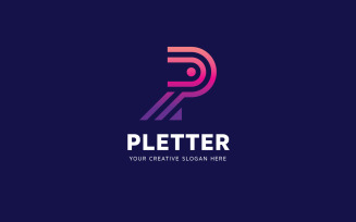 Modern P Letter Logo Design Template