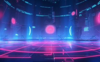 Neon stage background_blank stage background_neon tech stage background_neon gaming stage background