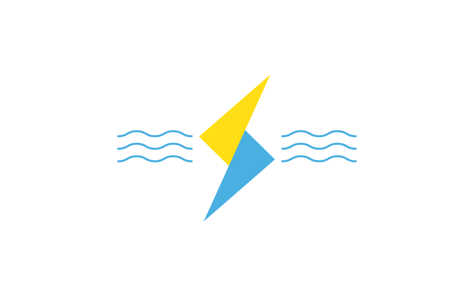 Power lightning power energy logo vector illustration flat design Logo Template