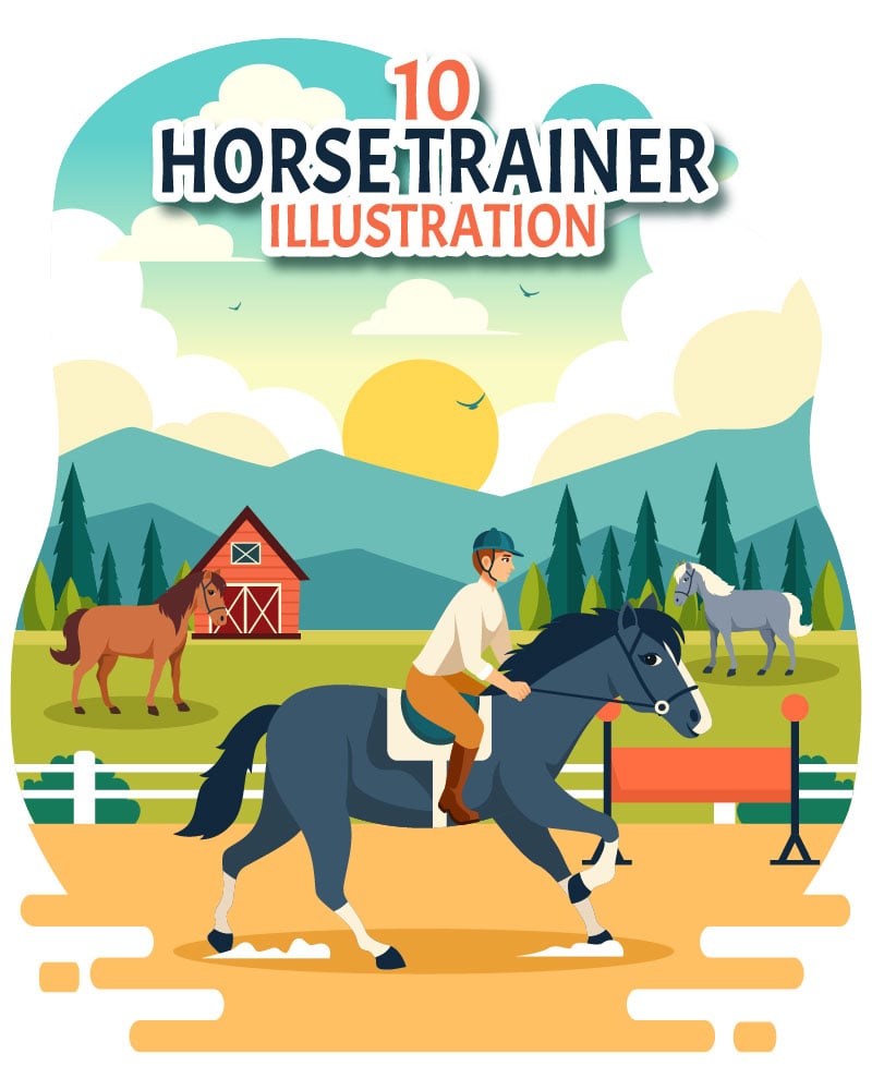 Kit Graphique #404102 Horse Trainer Divers Modles Web - Logo template Preview