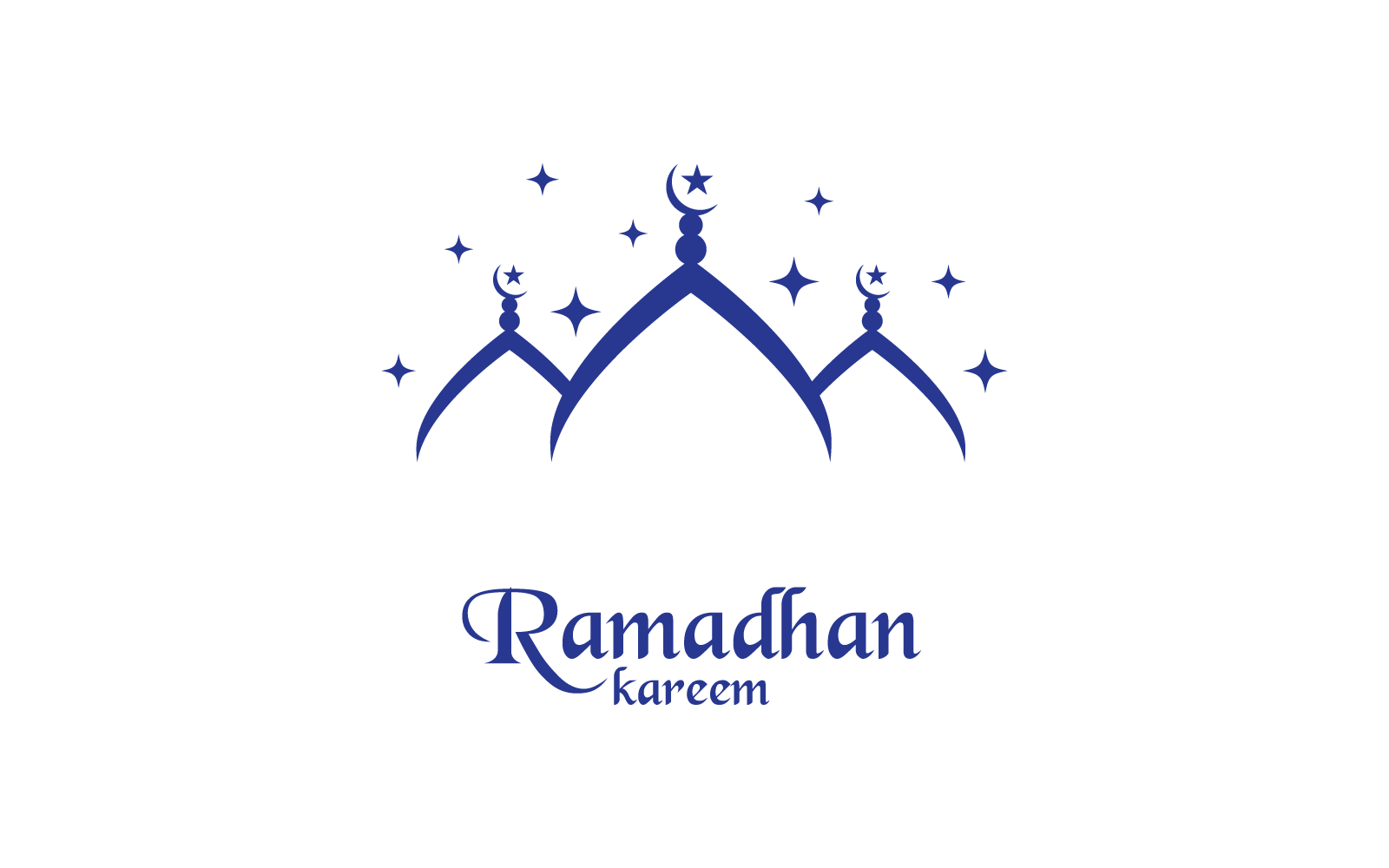 Islamic logo, Mosque,ramadhan kareem vector flat design