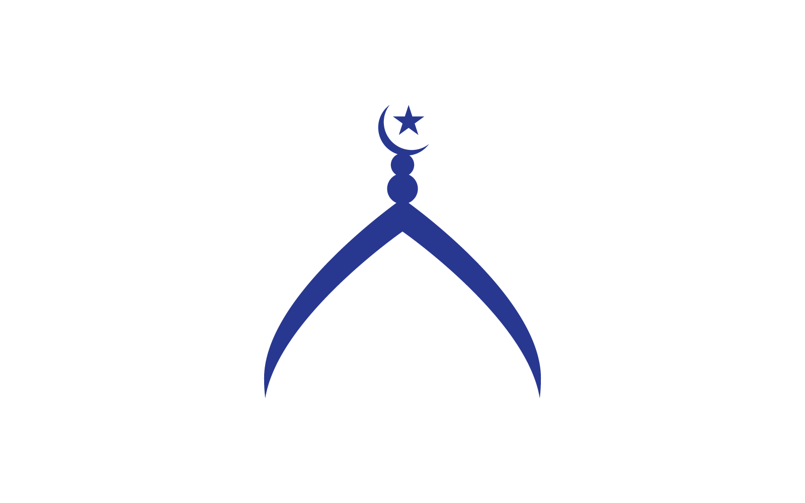 Islamskie logo, meczet, szablon projektu wektora ramadhan kareem