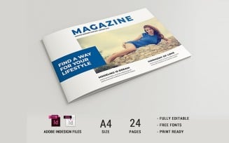 Landscape Lifestyle Magazine Template