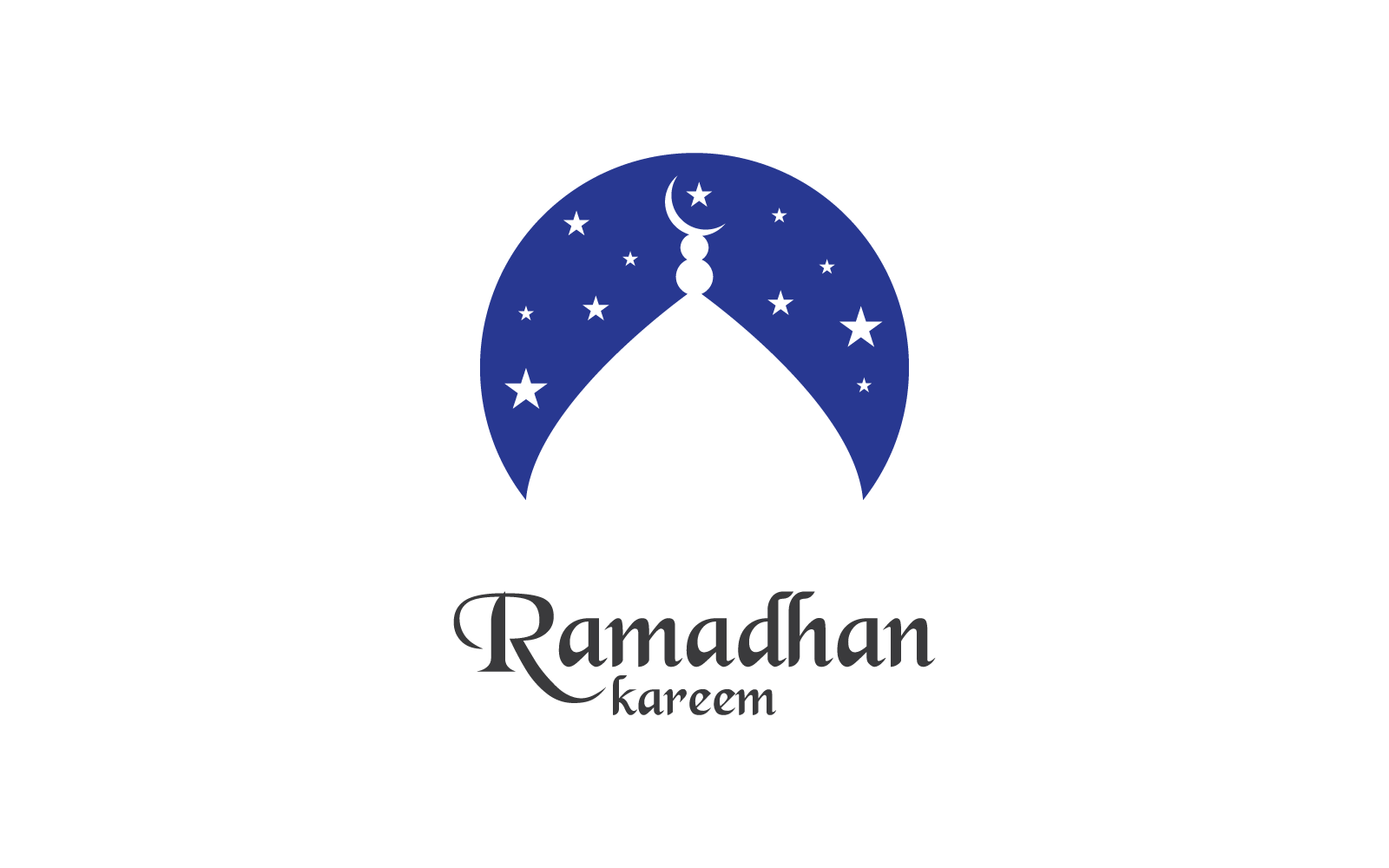Logotipo islámico, mezquita, vector de ilustración de ramadhan kareem