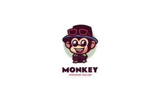 Monkey Mascot Cartoon Logo 7