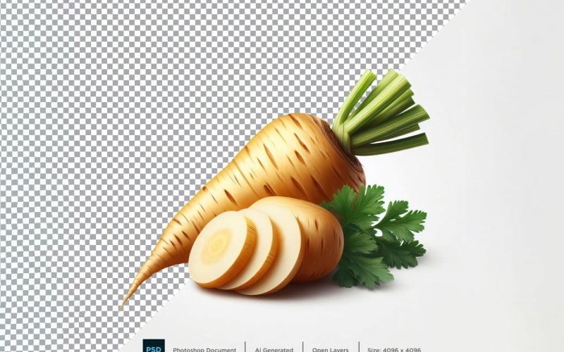 Parsnip Fresh Vegetable Transparent background 05 Vector Graphic