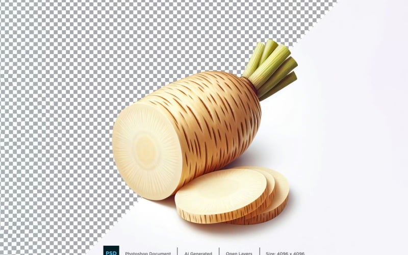 Parsnip Fresh Vegetable Transparent background 08 Vector Graphic