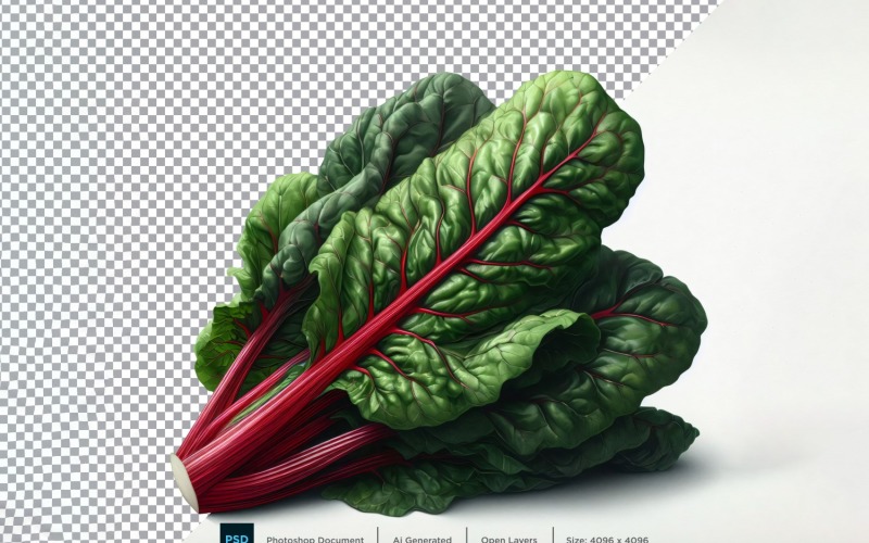 Swiss Chard Fresh Vegetable Transparent background 09 Vector Graphic
