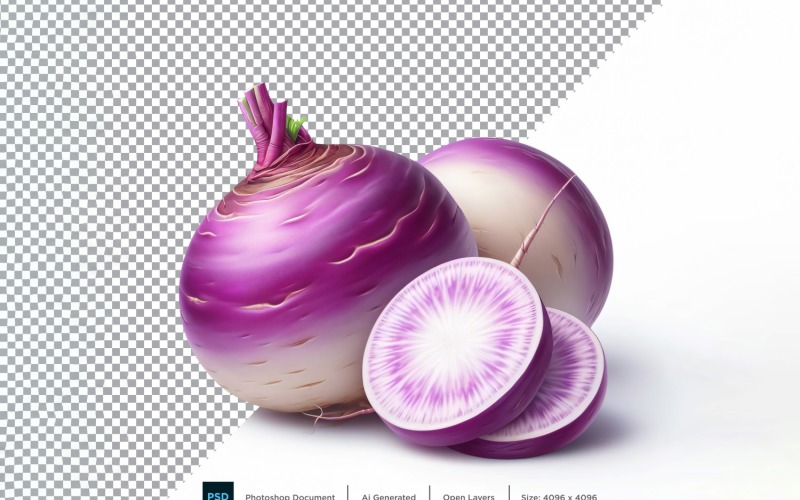 Turnip Fresh Vegetable Transparent background 06 Vector Graphic