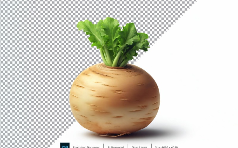 Turnip Fresh Vegetable Transparent background 08 Vector Graphic