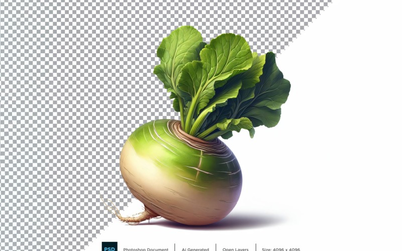 Turnip Fresh Vegetable Transparent background 09 Vector Graphic