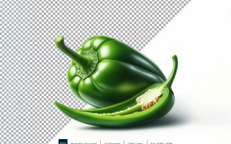 Green chilli Fresh Vegetable Transparent background 09