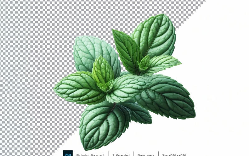 Mint Fresh Vegetable Transparent background 07 Vector Graphic