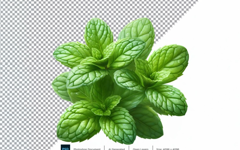 Mint Fresh Vegetable Transparent background 12 Vector Graphic