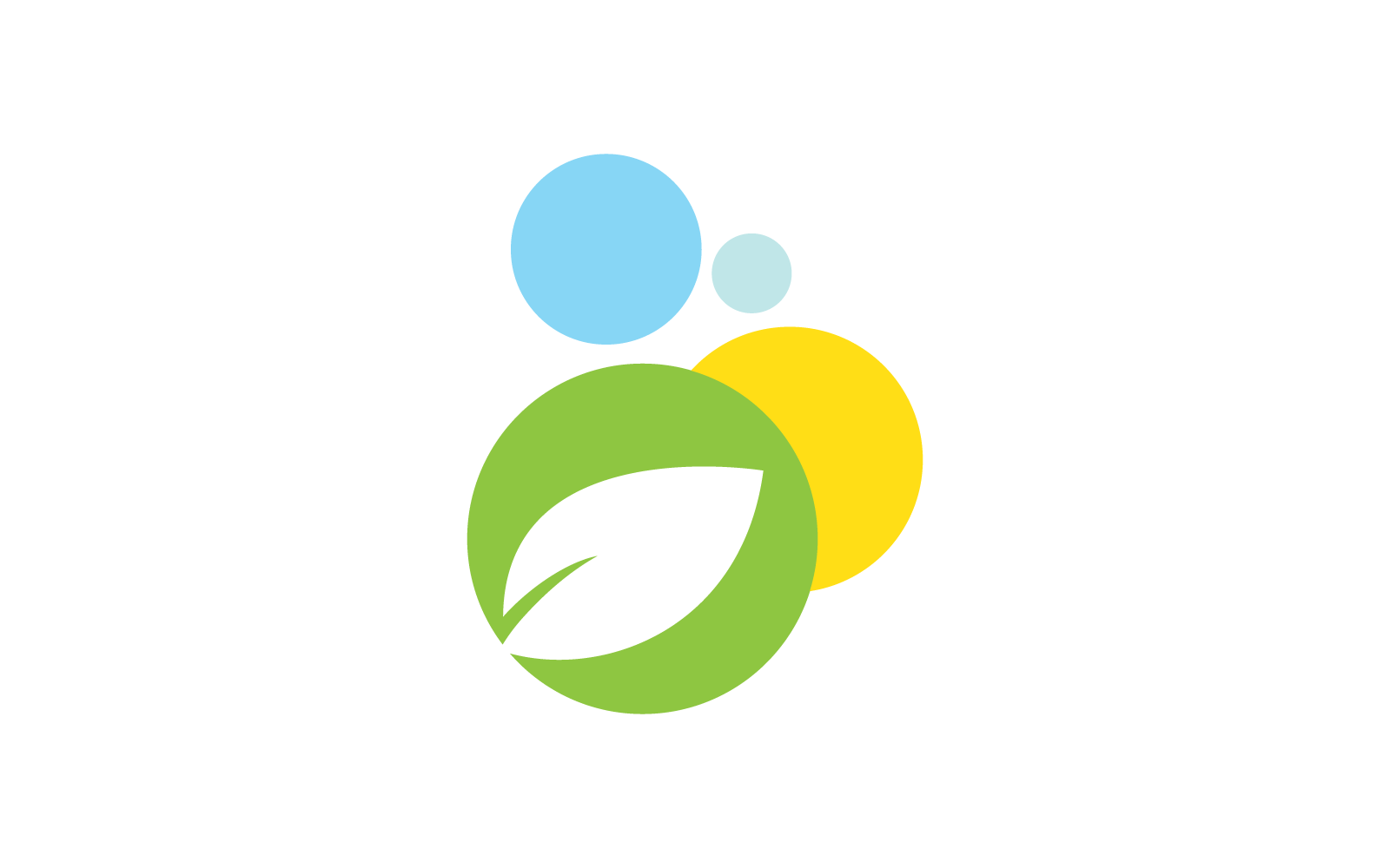 Modèle de nature de conception de logo de feuille verte