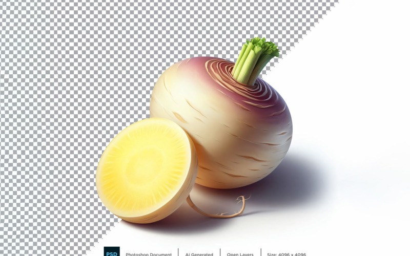 Turnip Fresh Vegetable Transparent background 13 Vector Graphic
