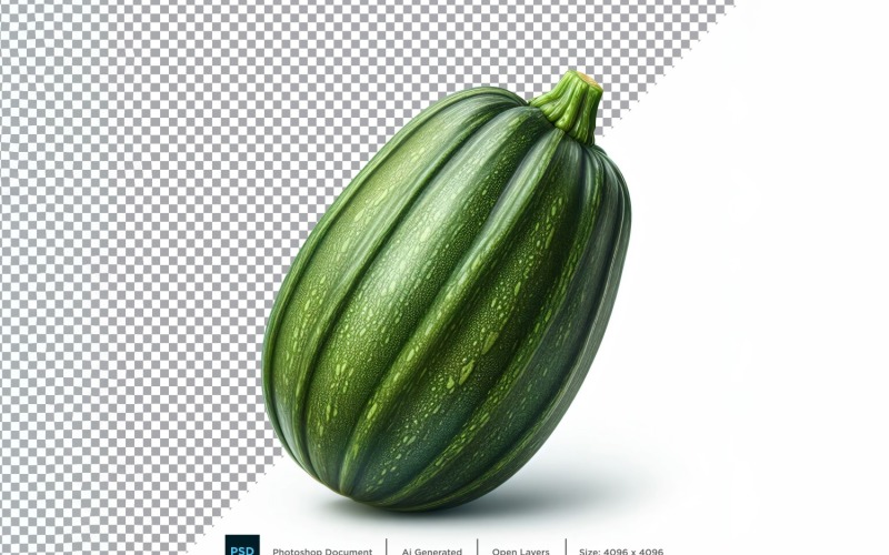 Zucchini Fresh Vegetable Transparent background 03 Vector Graphic