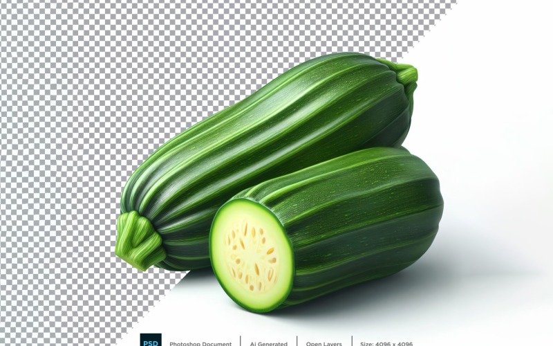 Zucchini Fresh Vegetable Transparent background 05 Vector Graphic