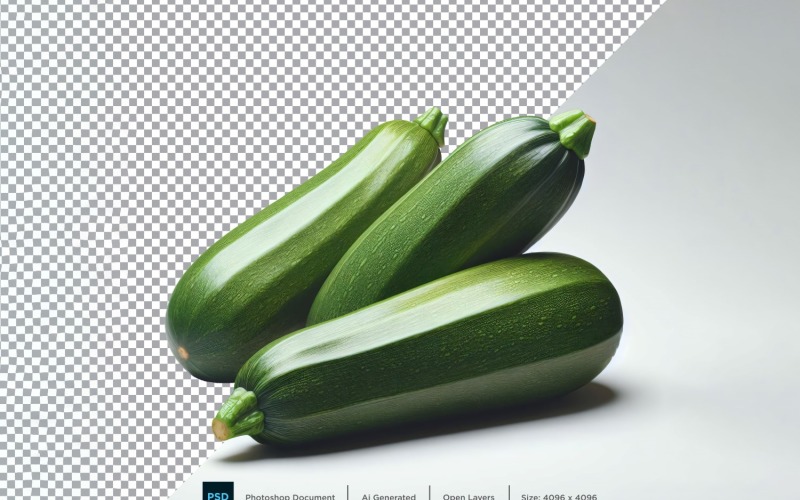 Zucchini Fresh Vegetable Transparent background 06 Vector Graphic