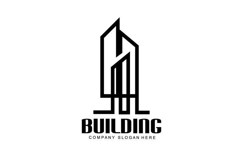 City Building Construction Logo Design V4 Logo Template
