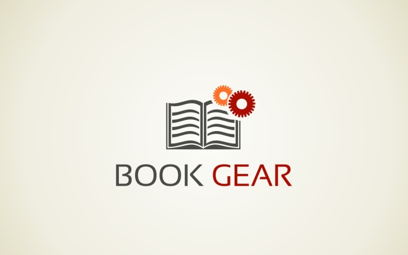 Logo in the form of a book for the website and application Logo Template
