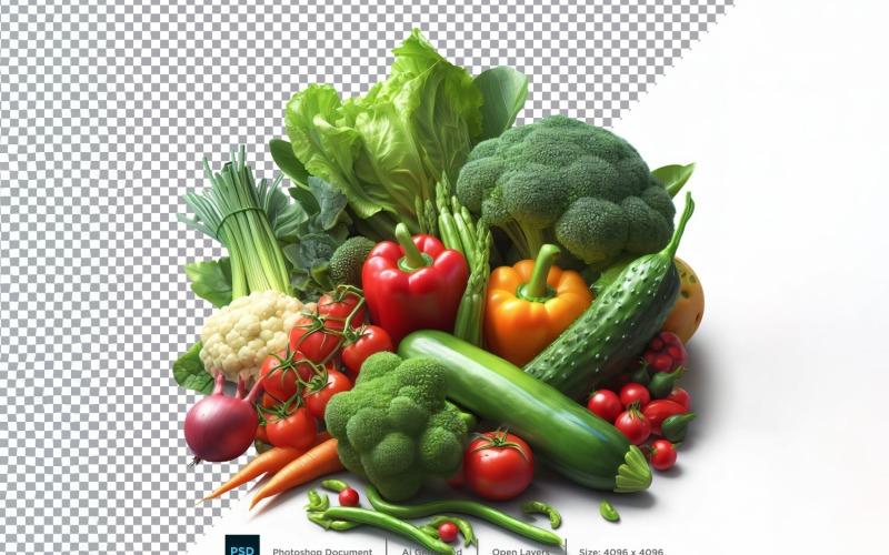 Vegetables Fresh Vegetable Transparent background 01 Vector Graphic