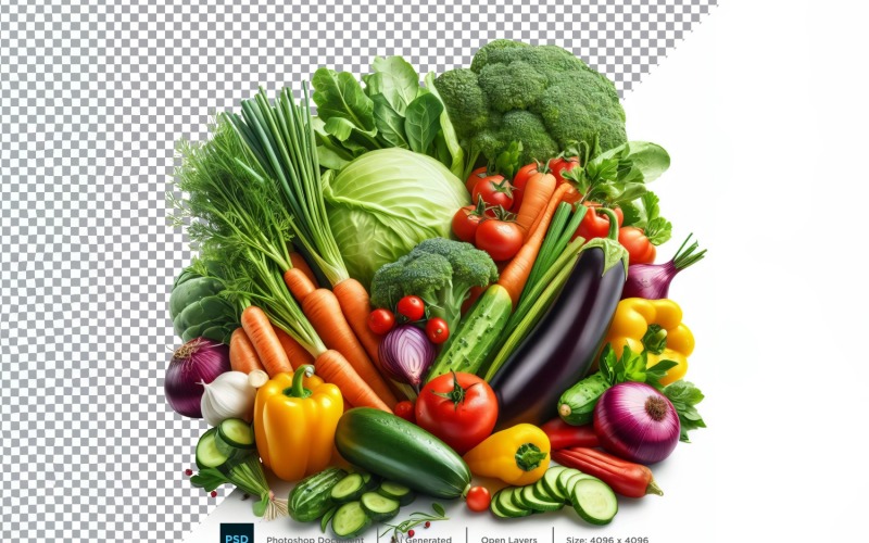 Vegetables Fresh Vegetable Transparent background 02 Vector Graphic