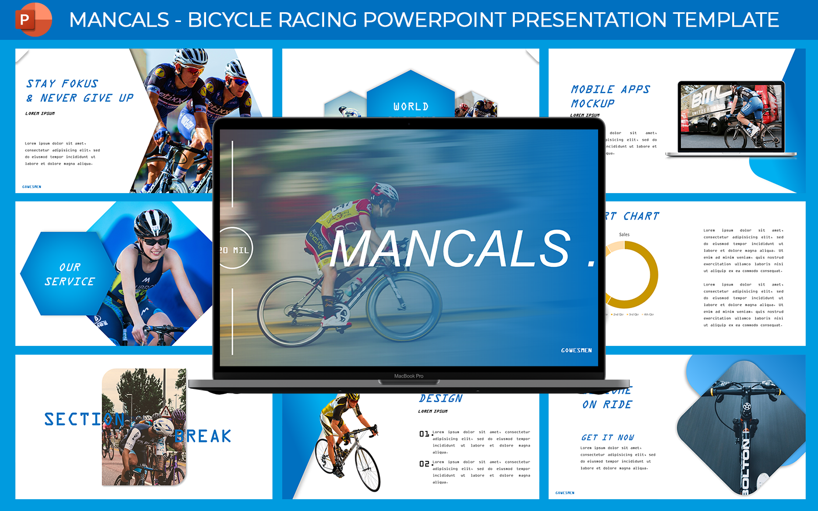 Template #404412 Bicycle Racing Webdesign Template - Logo template Preview