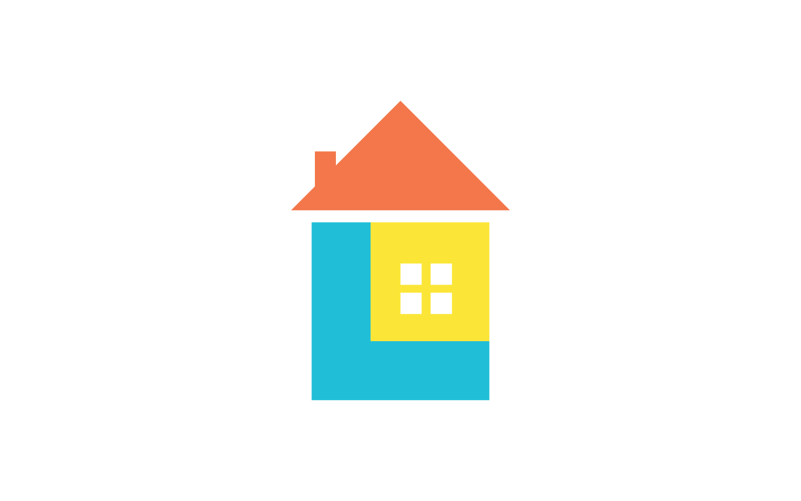 Accueil Illustration de propriété et création de logo de construction