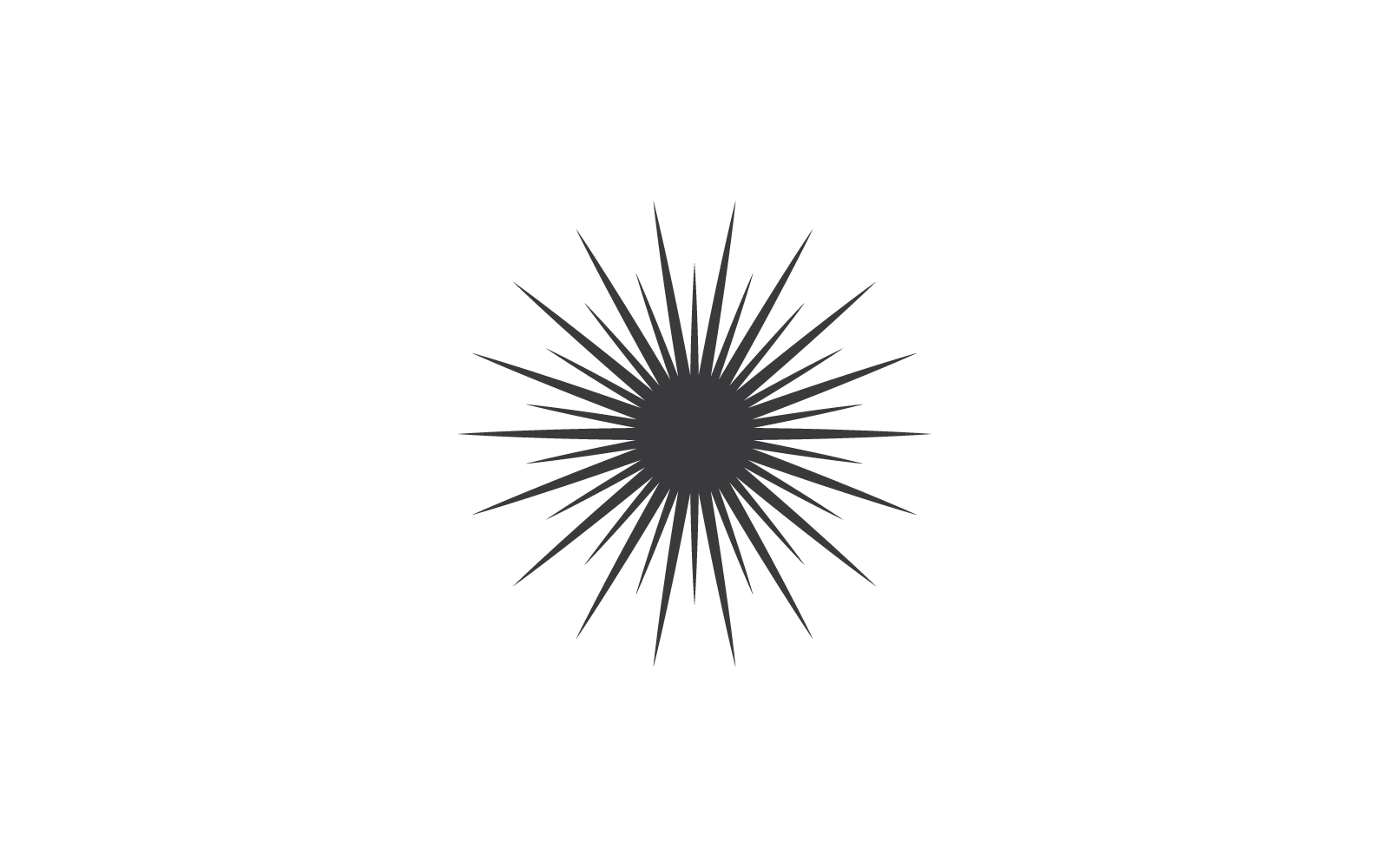 Diseño plano del vector del icono del resplandor solar