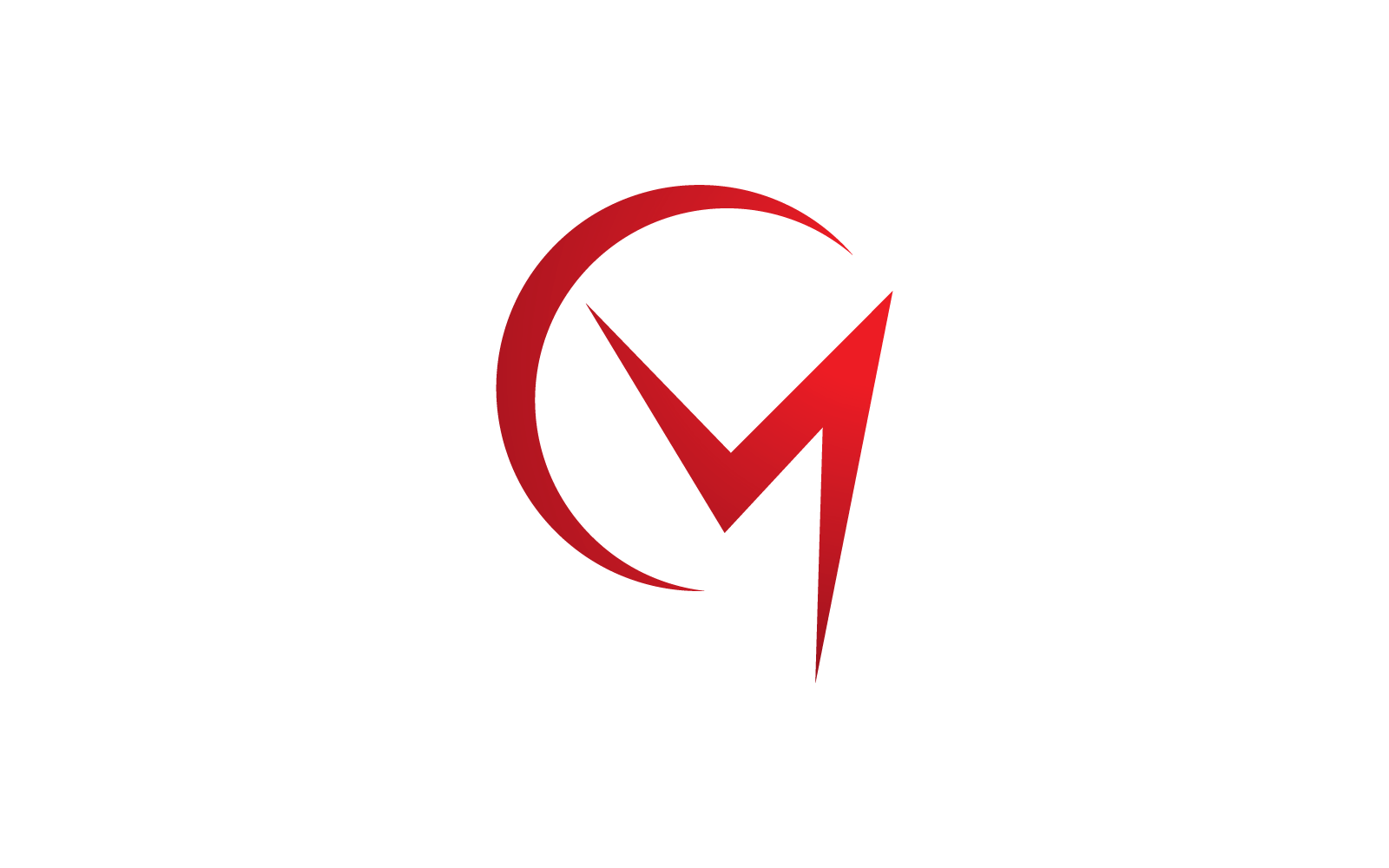 M brev logotyp vektor platt formgivningsmall